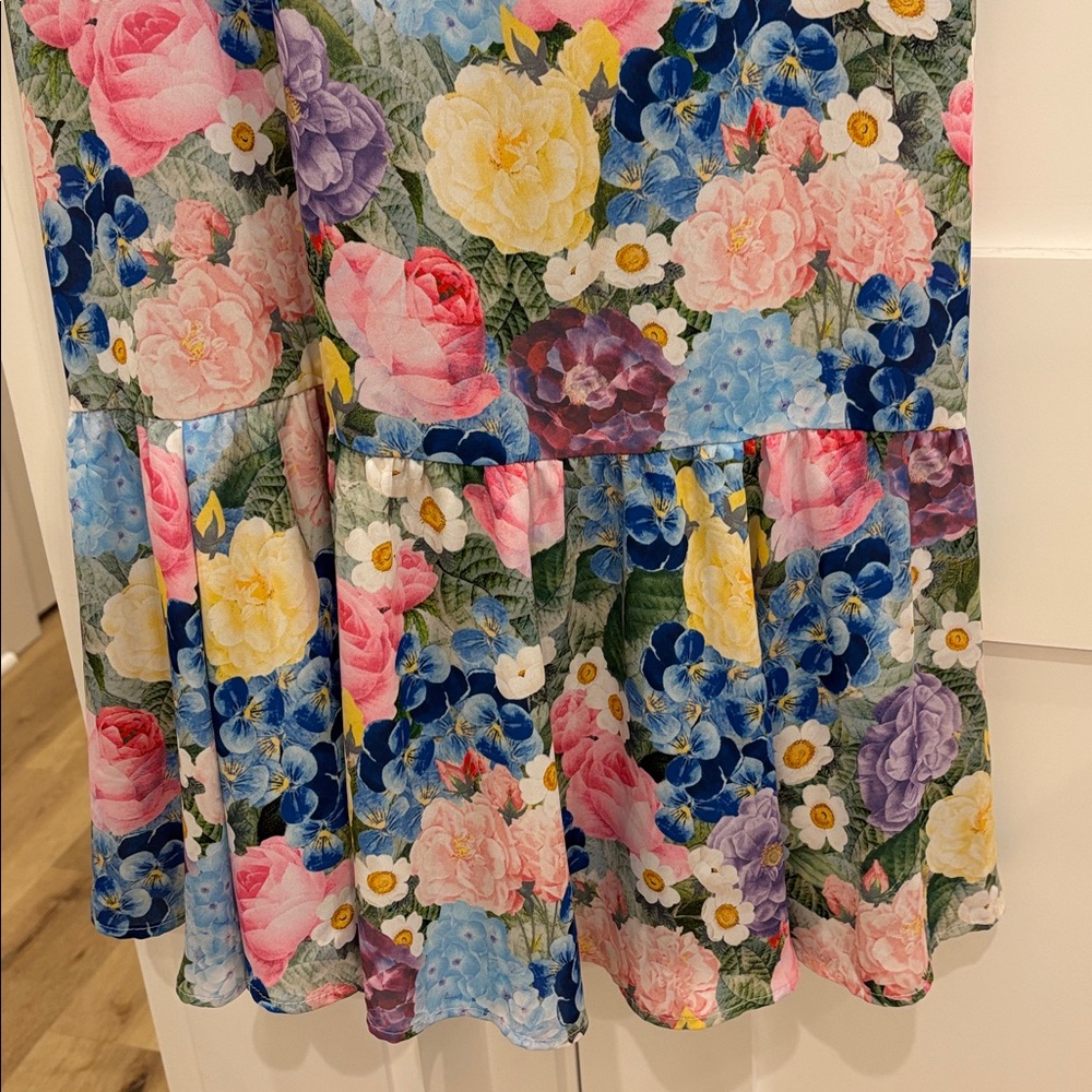 Show Me Your MuMu Paxton Midi Dress Flower Shop NEW NWT Medium Feminine Corset - Picture 7 of 11